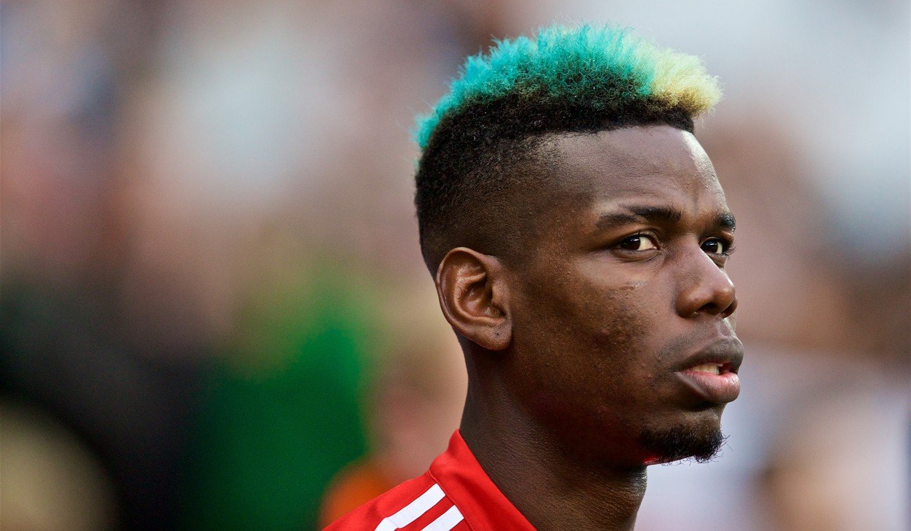 Manchester United's Paul Pogba reacts before the English Premier League match against Manchester City. Photo: Xinhua