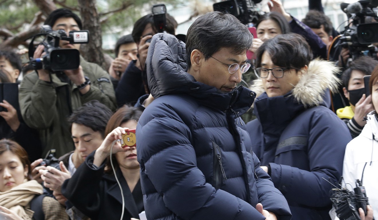 Former South Chungcheong Province governor Ahn Hee-jung, once a favourite for the presidency at the next election, was indicted on rape charges after his ex-aide accused him of sexual assault on life television. Photo: AP