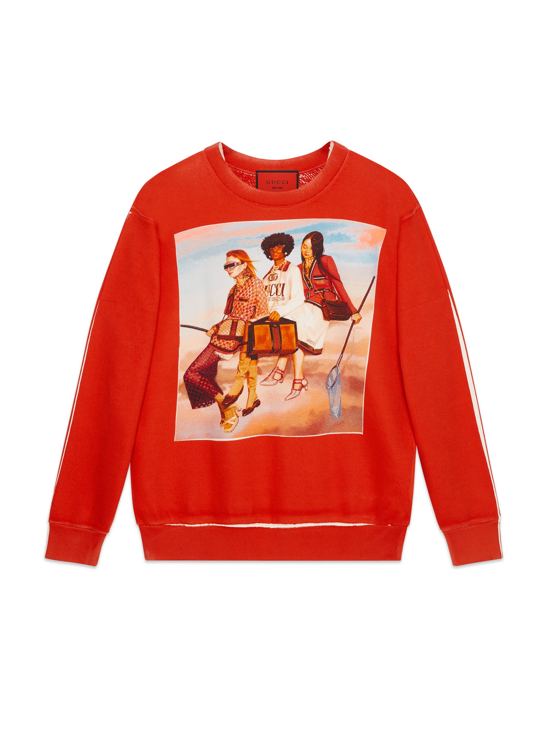 A sweatshirt in the #GucciHallucination line-up