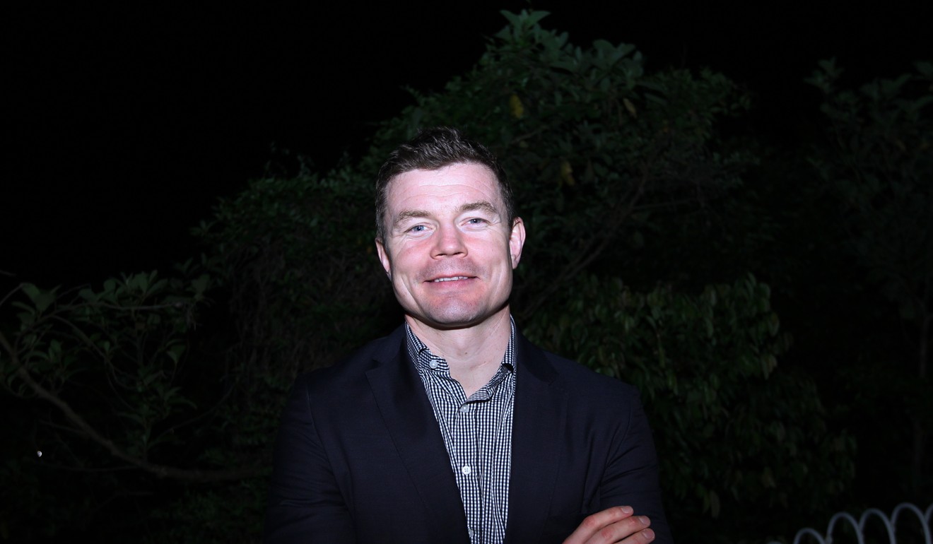 Brian O'Driscoll at Bond’s home on The Peak. Photo: Roy Issa