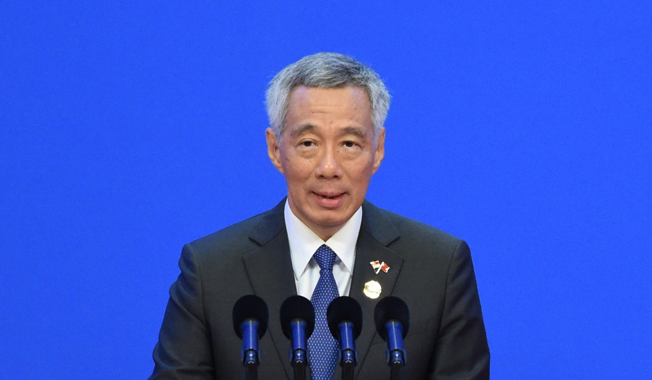Singaporean Prime Minister Lee Hsien Loong said he hopes China and US can work out a solution to their trade dispute. Photo: Xinhua