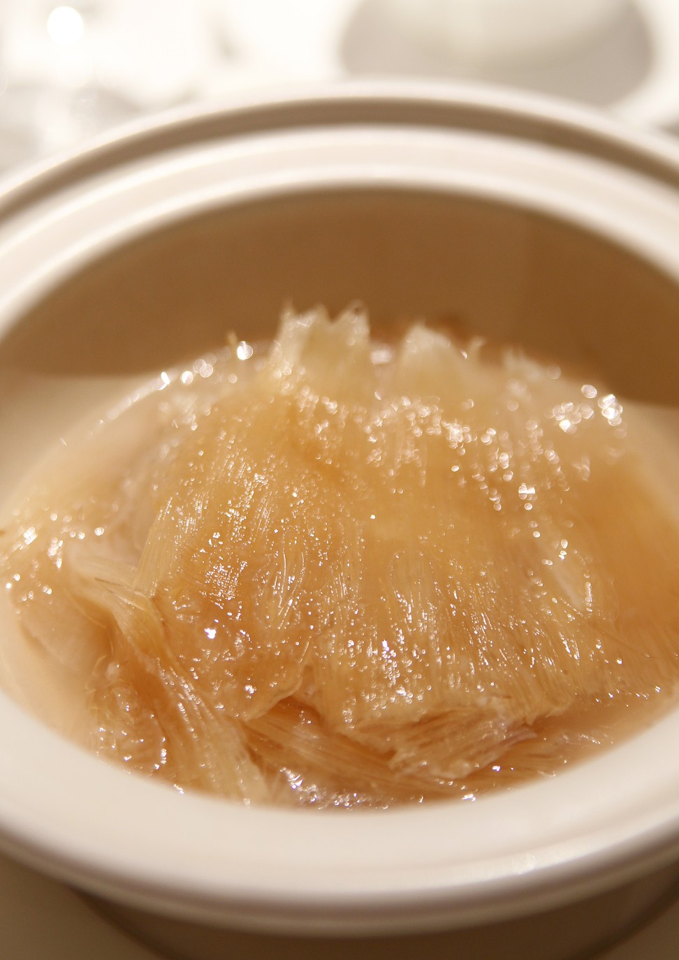 Shark’s fin soup is often served at banquets in Hong Kong and China. Photo: Oliver Tsang