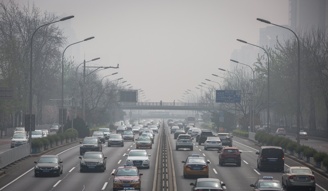 PM2.5 concentrations rose by 2.1 per cent year on year across the country in March. Photo: EPA-EFE