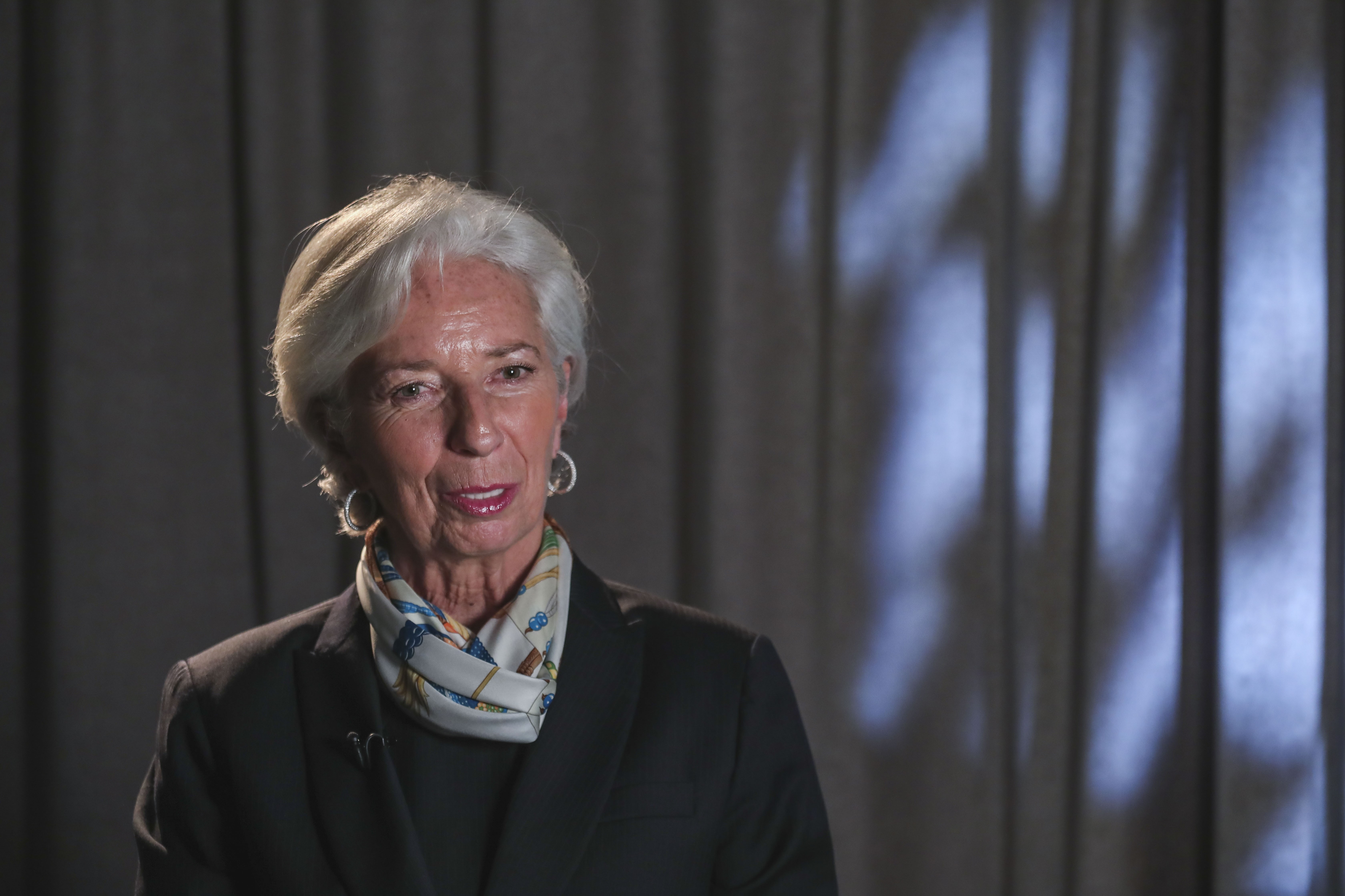 IMF Managing Director Christine Lagarde spoke to the Post after giving a speech at University of Hong Kong on Wednesday. Photo: Jonathan Wong