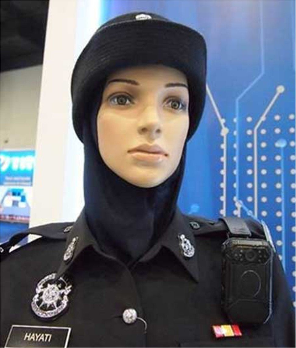 Malaysian police are using a body-mounted camera that employs facial recognition technology to identify suspects. Photo: Yitu Technology