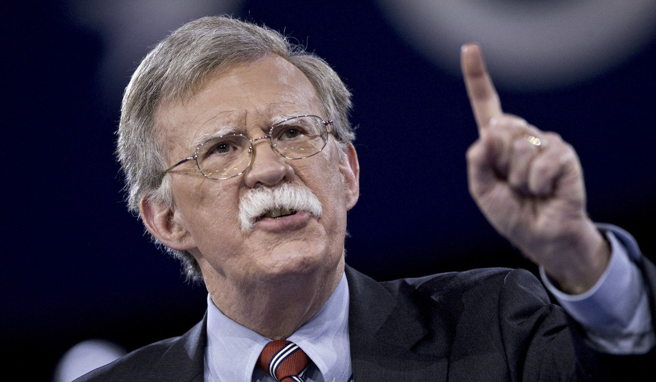 US National Security Adviser John Bolton is fond of quoting the ancient Roman battle philosophy: “If you want peace, prepare for war”. Photo: Bloomberg