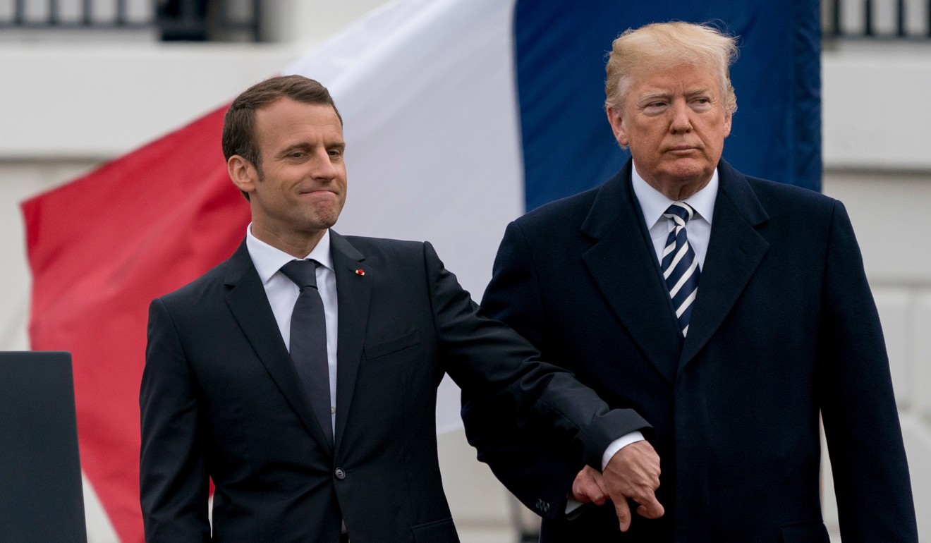 French President Emmanuel Macron and US President Donald Trump. Photo: AP
