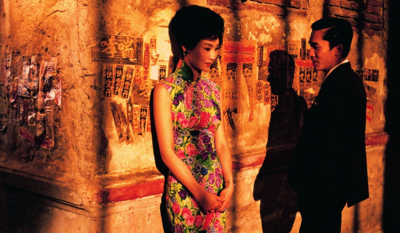 Maggie Cheung Man-yuk in a cheongsam alongside Tony Leung Chiu-wai in a scene from the 2000 movie In the Mood for Love. Photo: Handout