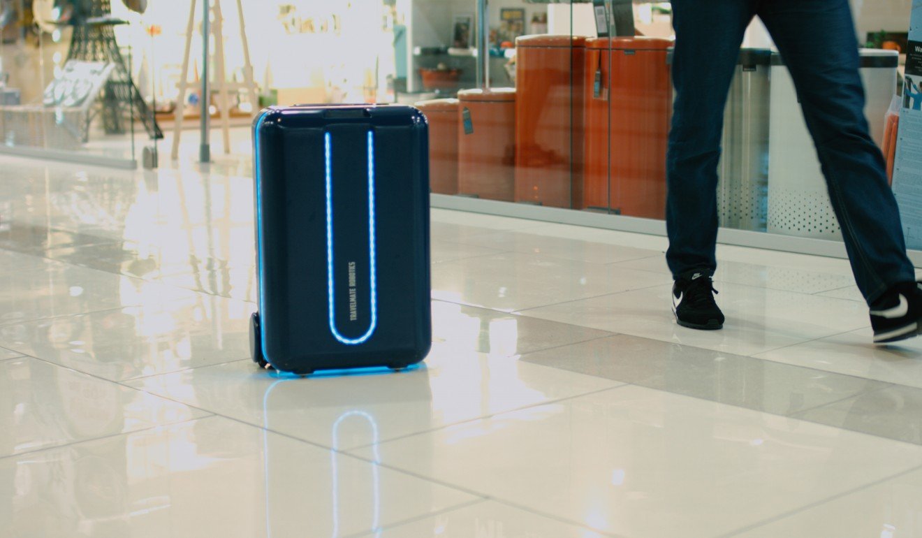 Robotic suitcases such as the Travelmate are expected to be launched soon with navigation and voice-command electronics.