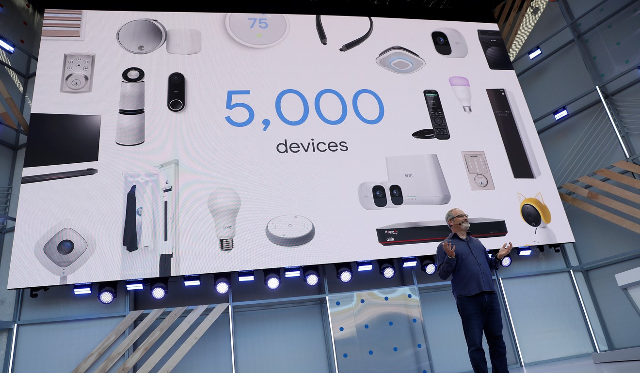 Scott Huffman, vice-president of engineering, Google Assistant, speaks on stage during the annual Google I/O developers conference in Mountain View, California, on Tuesday. Photo: Reuters