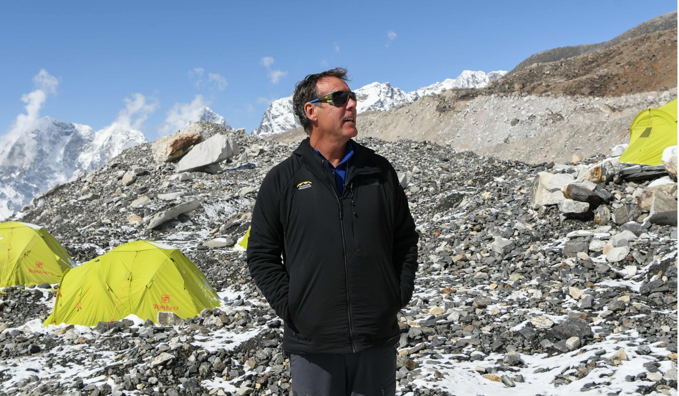 Guy Cotter at Everest Base Camp. Photo: AFP