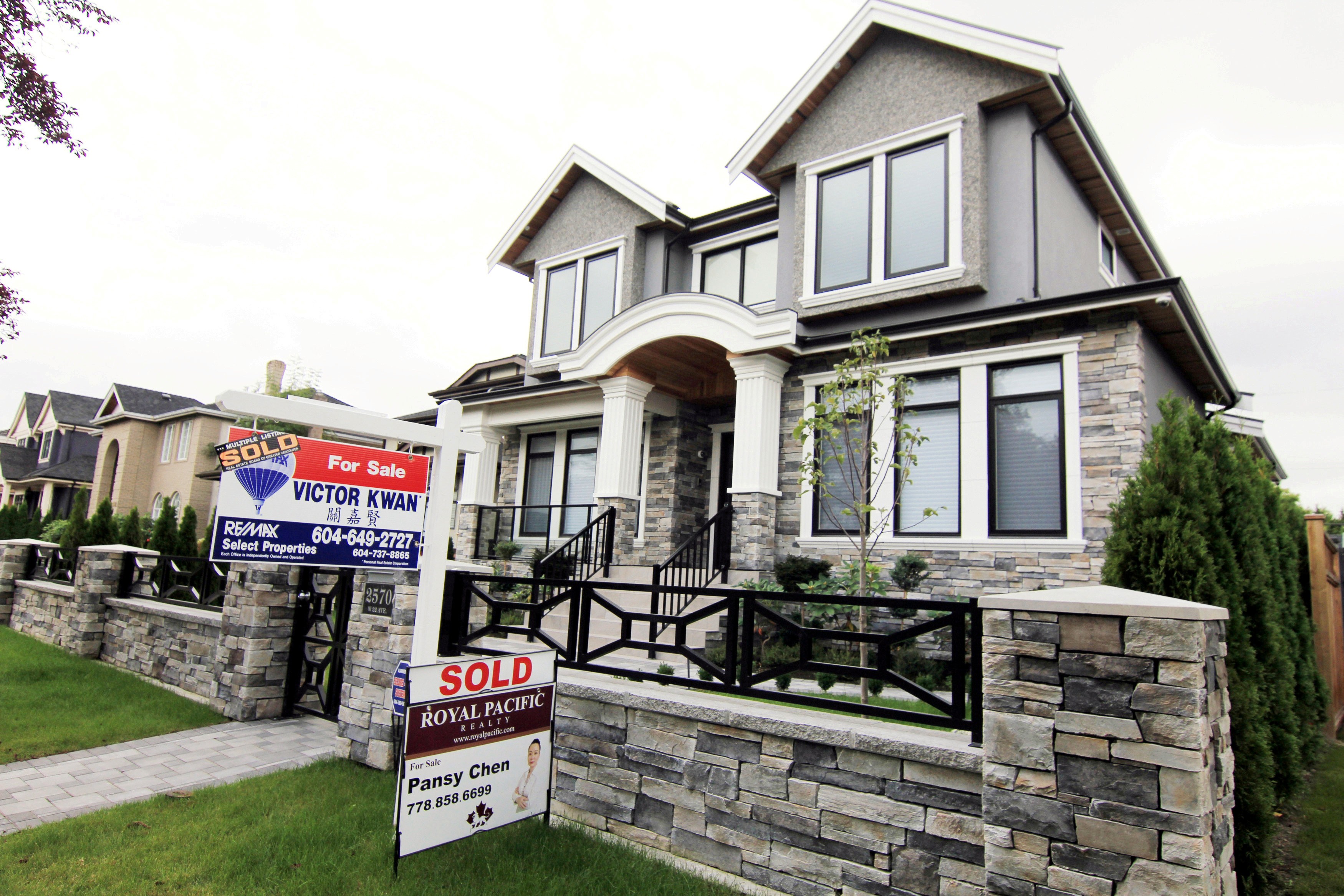 Luxury home prices are falling after consecutive years of gains in Vancouver. Photo: Reuters