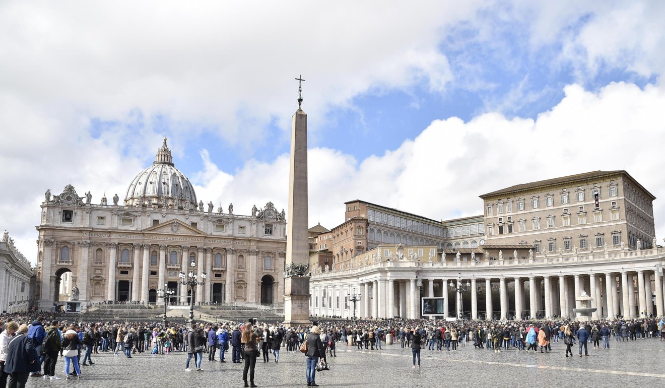 Saint Peter's Square during the Angelus, the traditional Sunday prayer in Vatican City. Photo: EPA