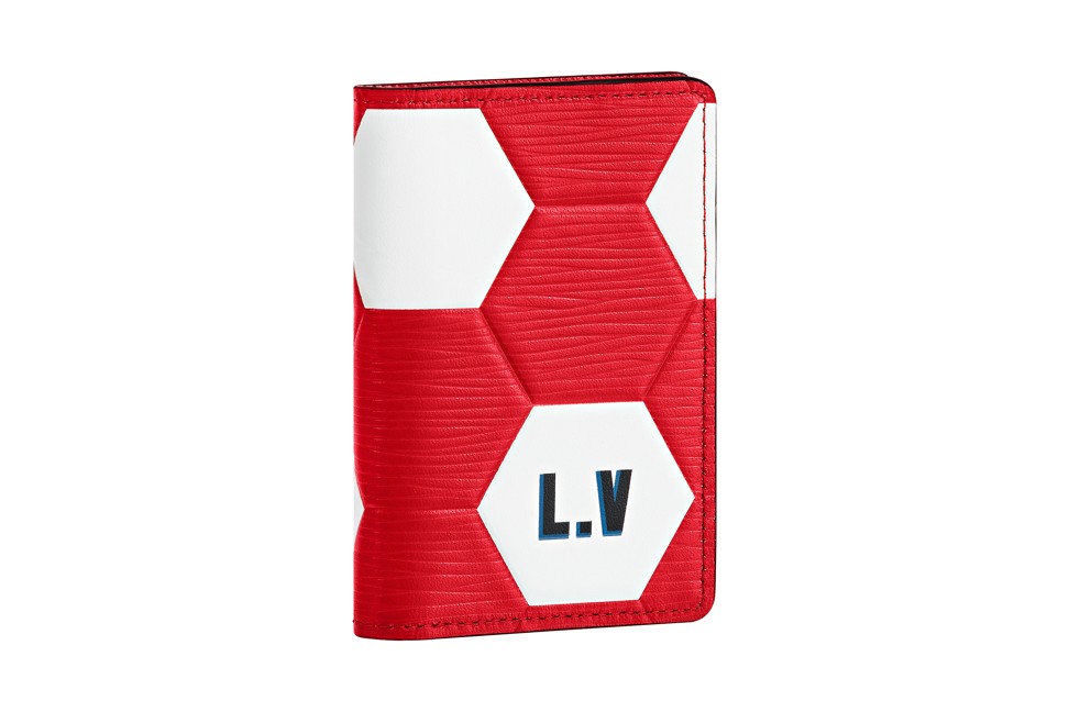A Louis Vuitton wallet inspired by the World Cup.