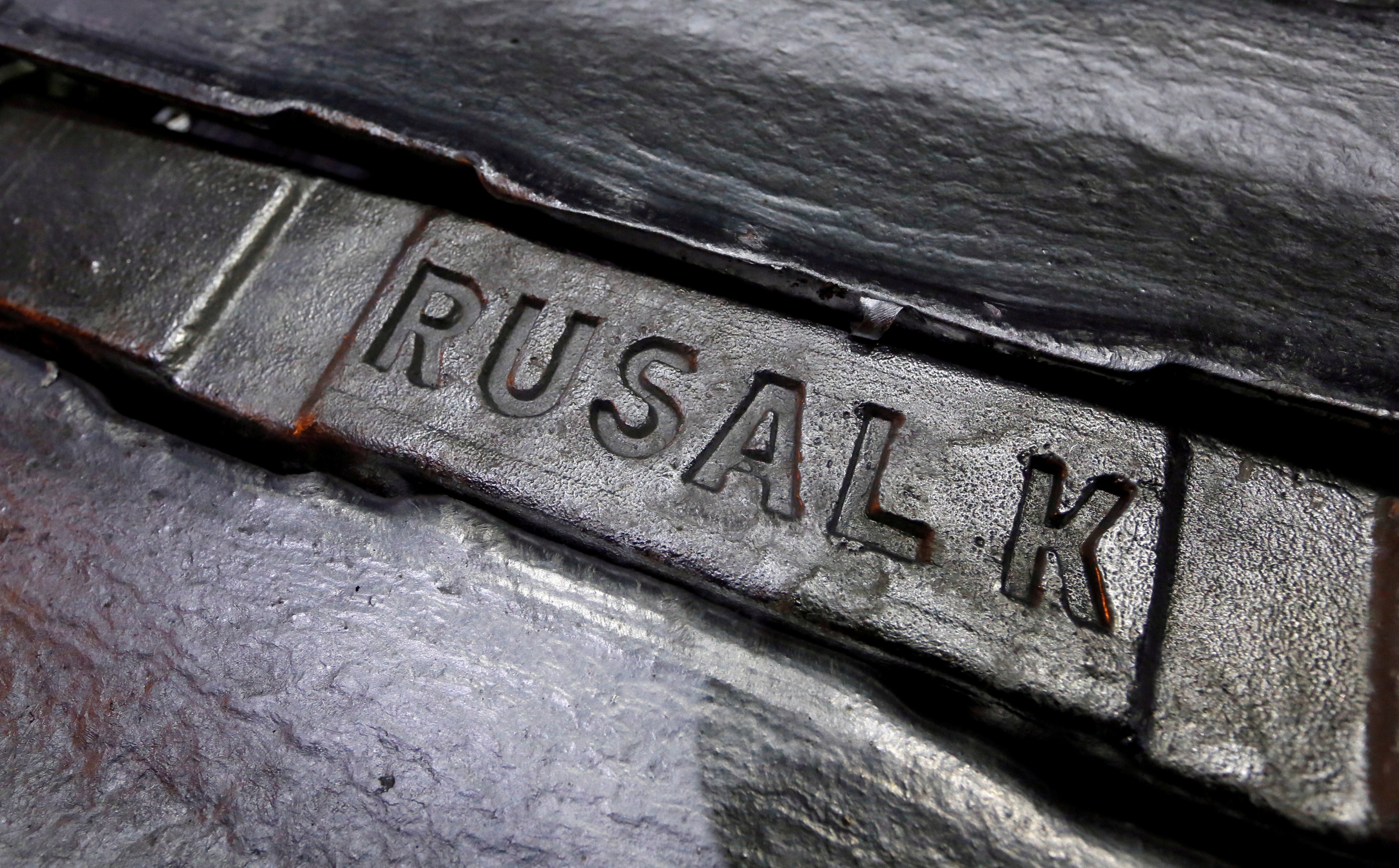 Aluminium ingots are stored at Rusal’s smelter in the Siberian city of Krasnoyarsk, Russia. Photo: Reuters