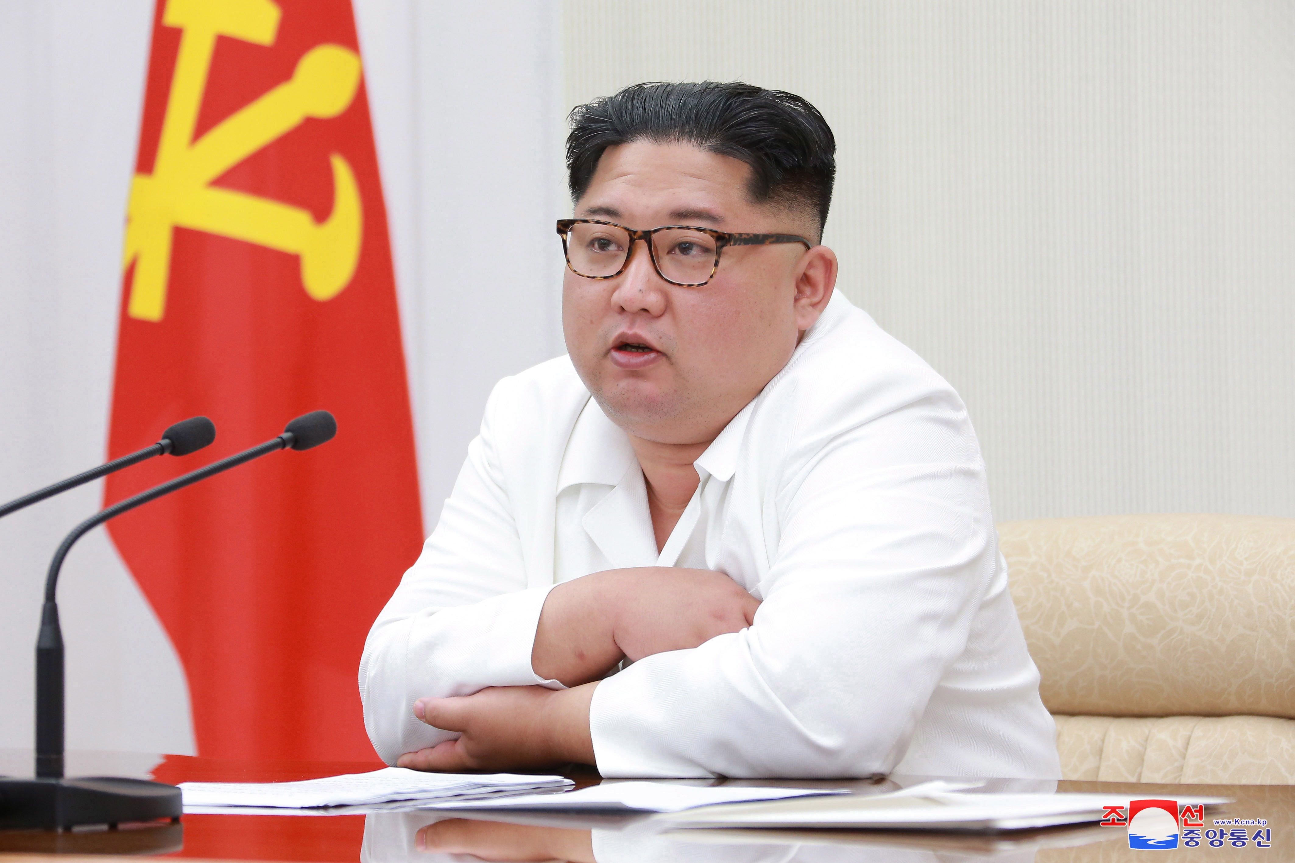 North Korean leader Kim Jong-un chairs a meeting of the 7th Central Military Commission of the Workers’ Party of Korea in Pyongyang on May 18.  It is quite possible Pyongyang has no intention of giving up its nuclear arms. Photo: EPA-EFE