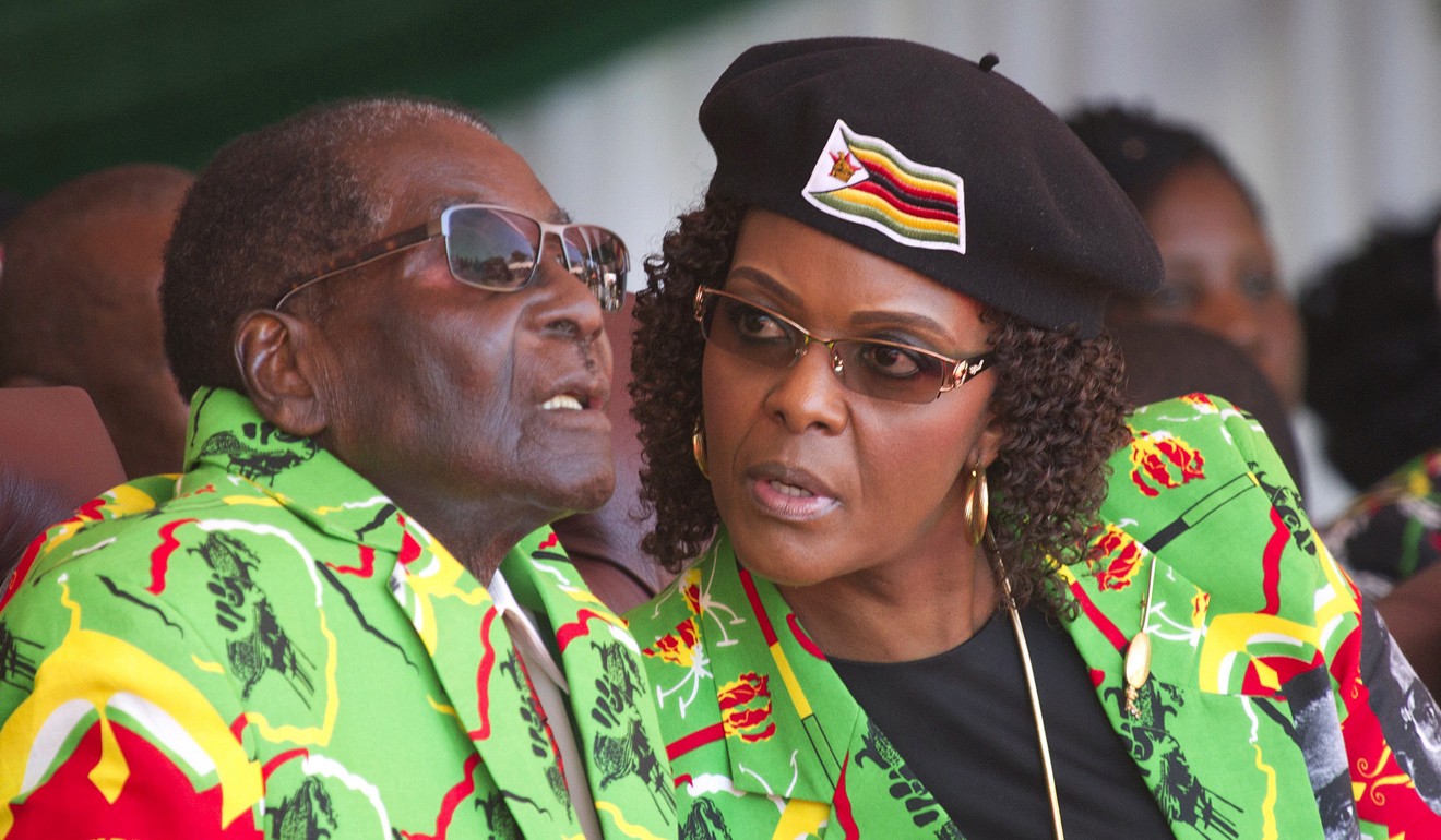 Zimbabwean President Robert Mugabe (left) and his wife Grace. Photo: AP