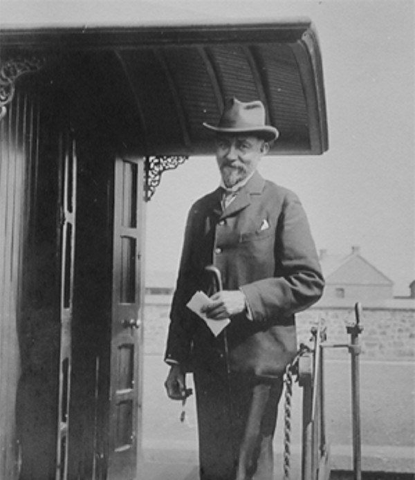 British railway engineer Claude William Kinder, circa 1900.