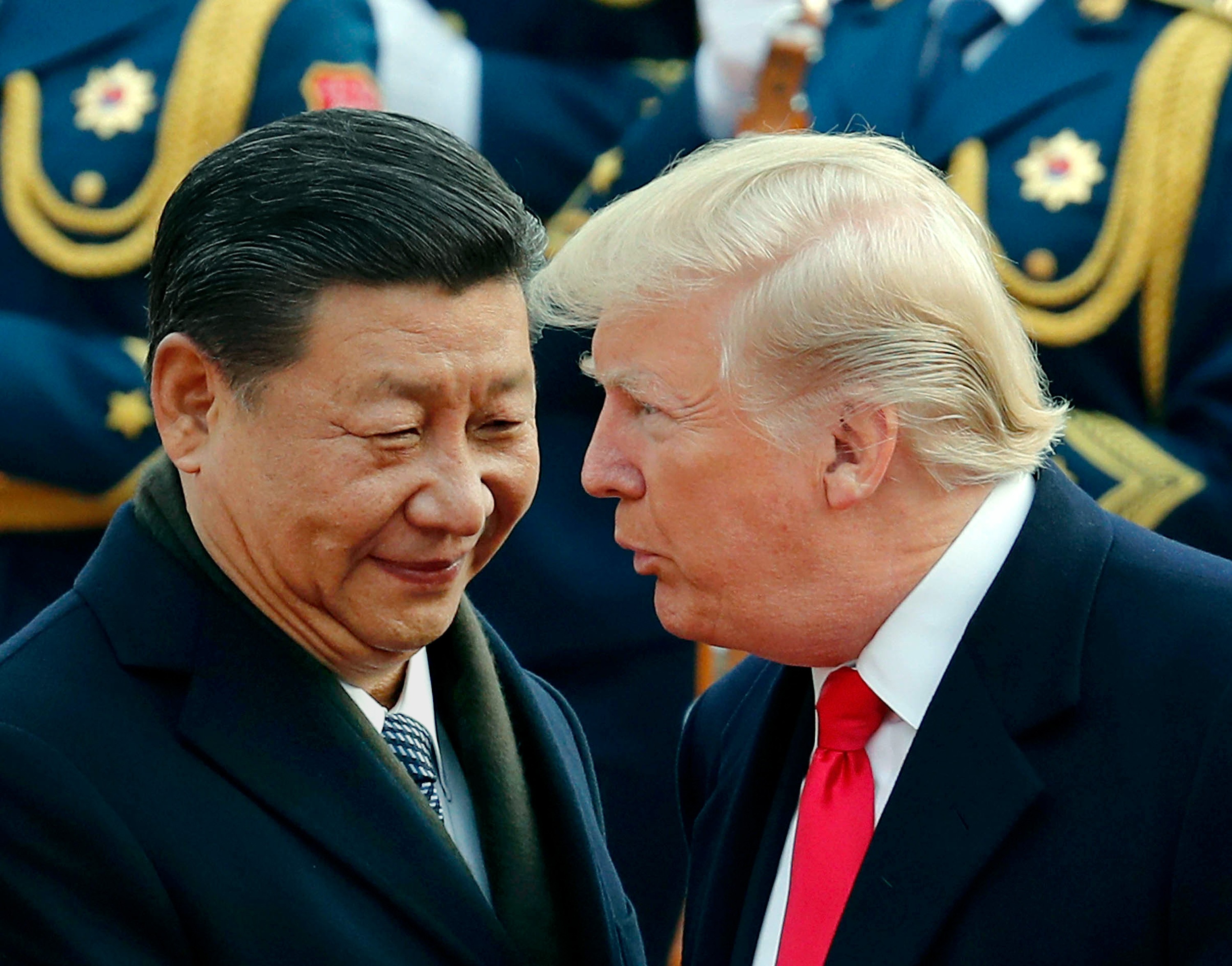 Chinese President Xi Jinping and US President Donald Trump. Photo: AP