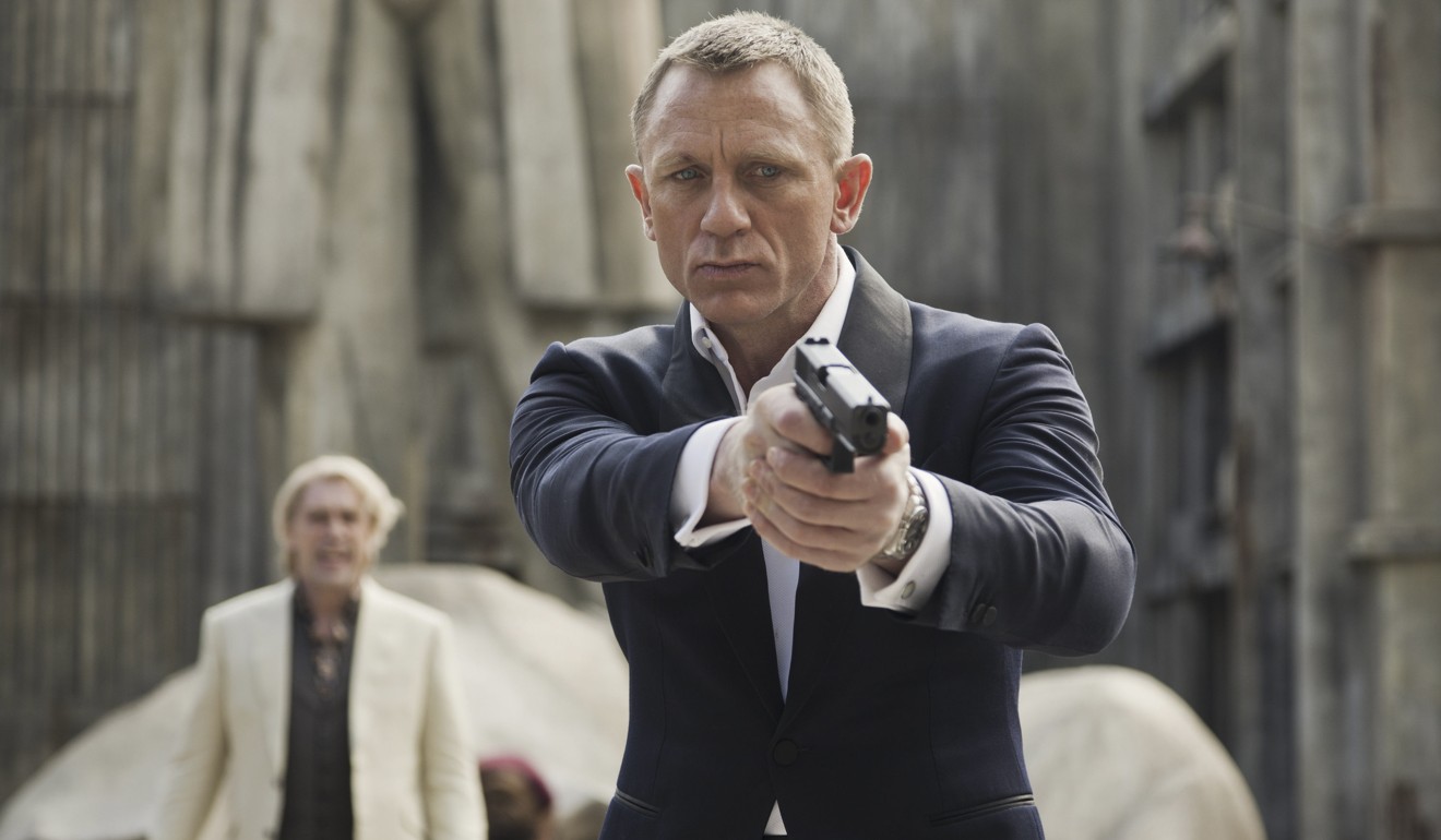 Daniel Craig as Bond and Javier Bardem (back) in the most recent 007 film, Skyfall. Craig’s fifth outing as the fictional British secret agent is expected to be his last.