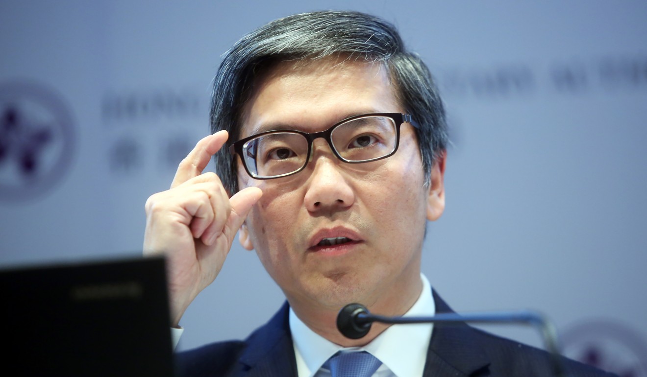 Arthur Yuen Kwok-hang, deputy chief executive of Hong Kong Monetary Authority, says companies from across the world have shown interest in applying for the virtual banking licences. Photo: Sam Tsang