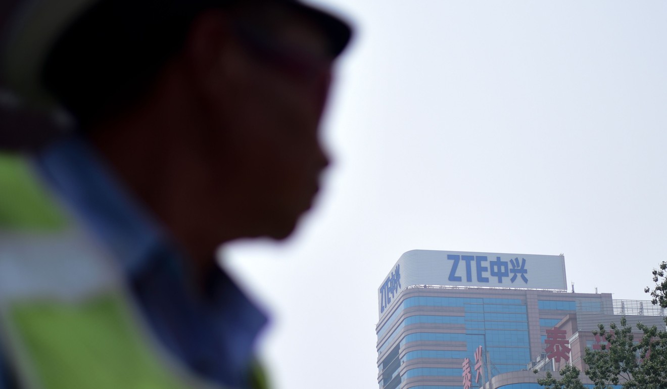 ZTE has been hit by a US sales ban over alleged breaches of sanctions on Iran. Photo: AFP
