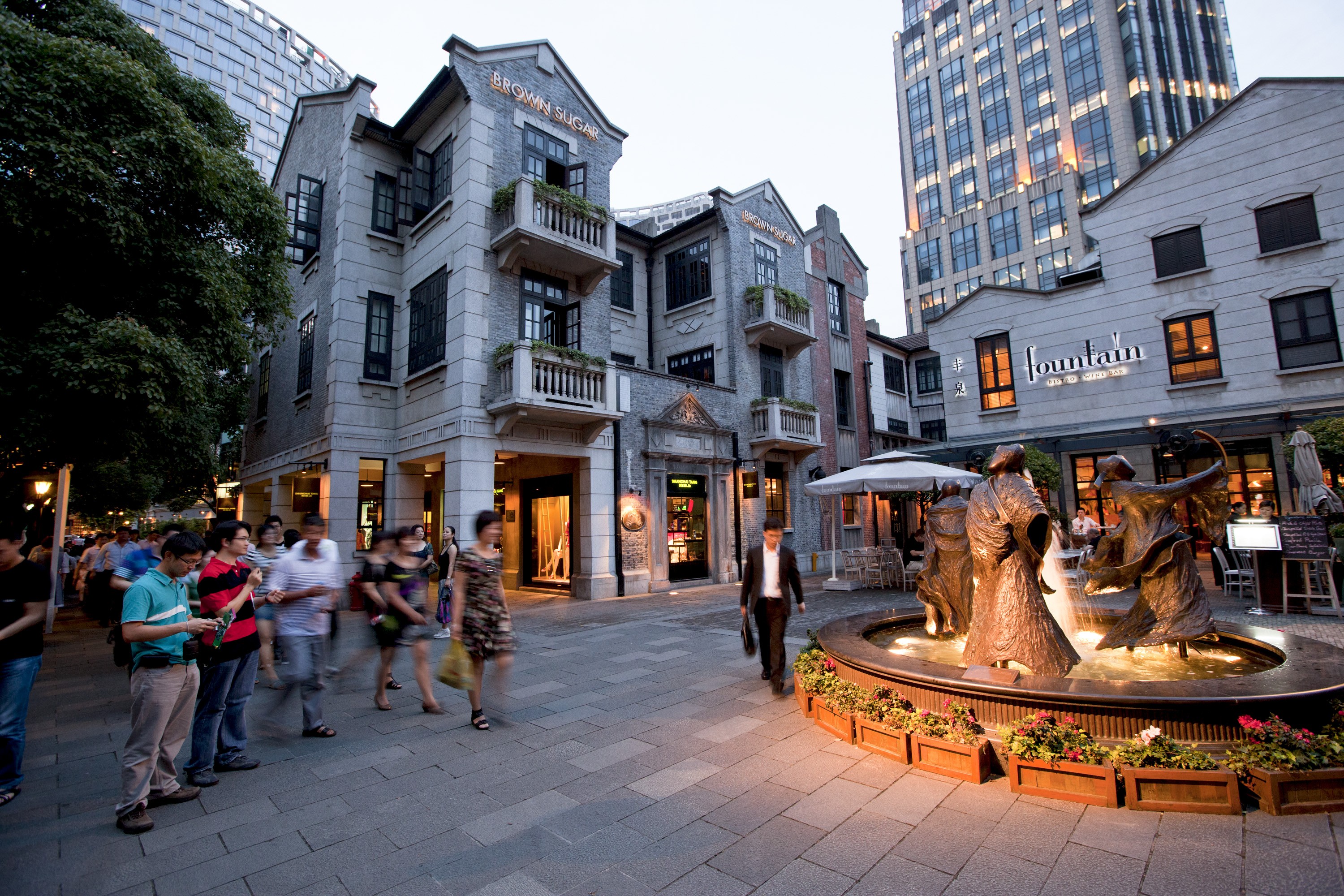 The site, located near the Xintiandi shopping complex, is a rarity as few such plots have gone on sale in Shanghai recently. Photo: Bloomberg