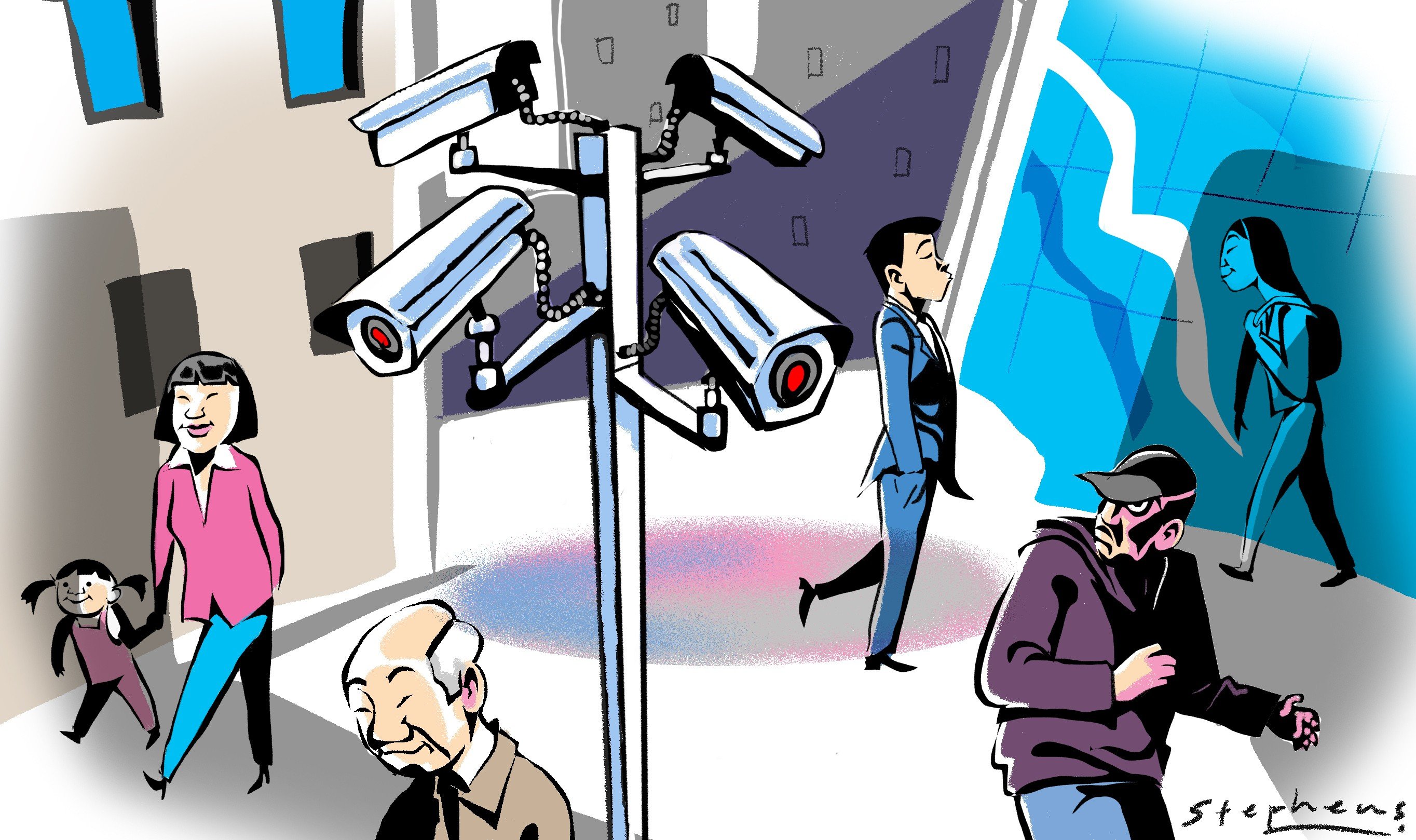 The benefits of surveillance cameras outweigh the costs. Illustration: Craig Stephens
