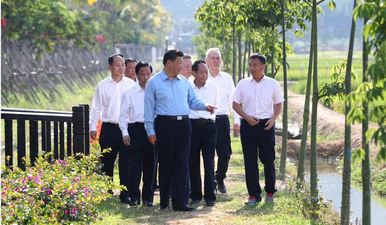 President Xi Jinping (front) recently announced an ambitious development plan for Hainan. Photo: Xinhua