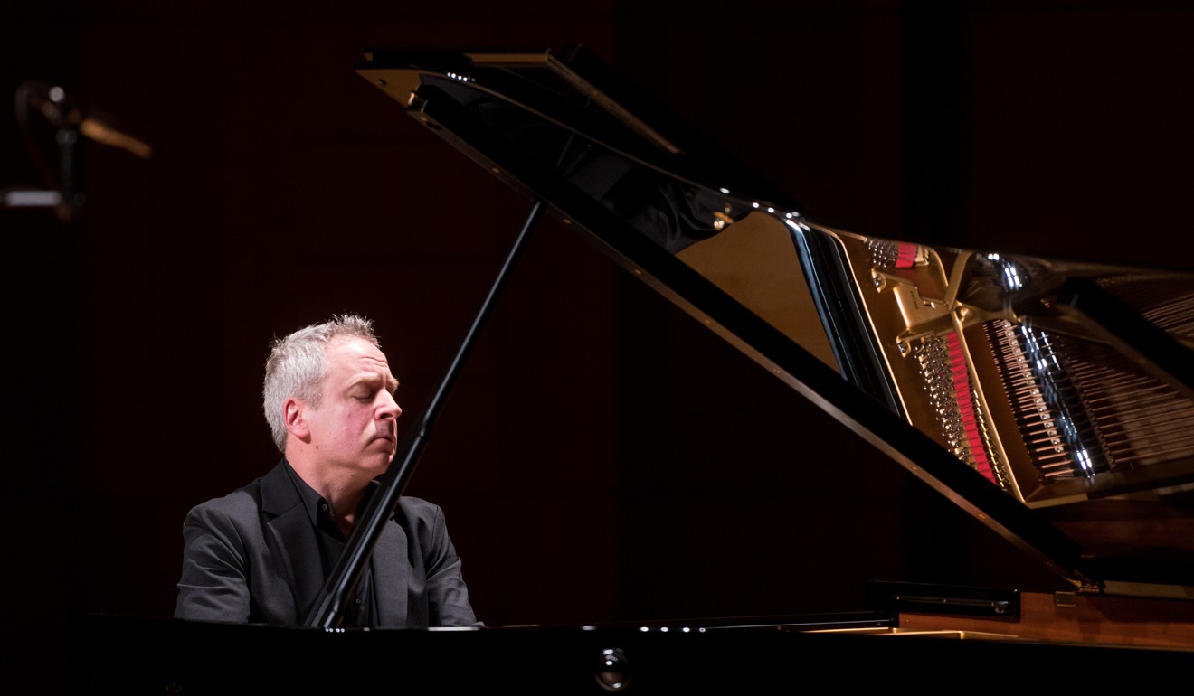 Jeremy Denk performs in the Grand Hall of the Lee Shau Kee Lecture Centre at the University of Hong Kong.