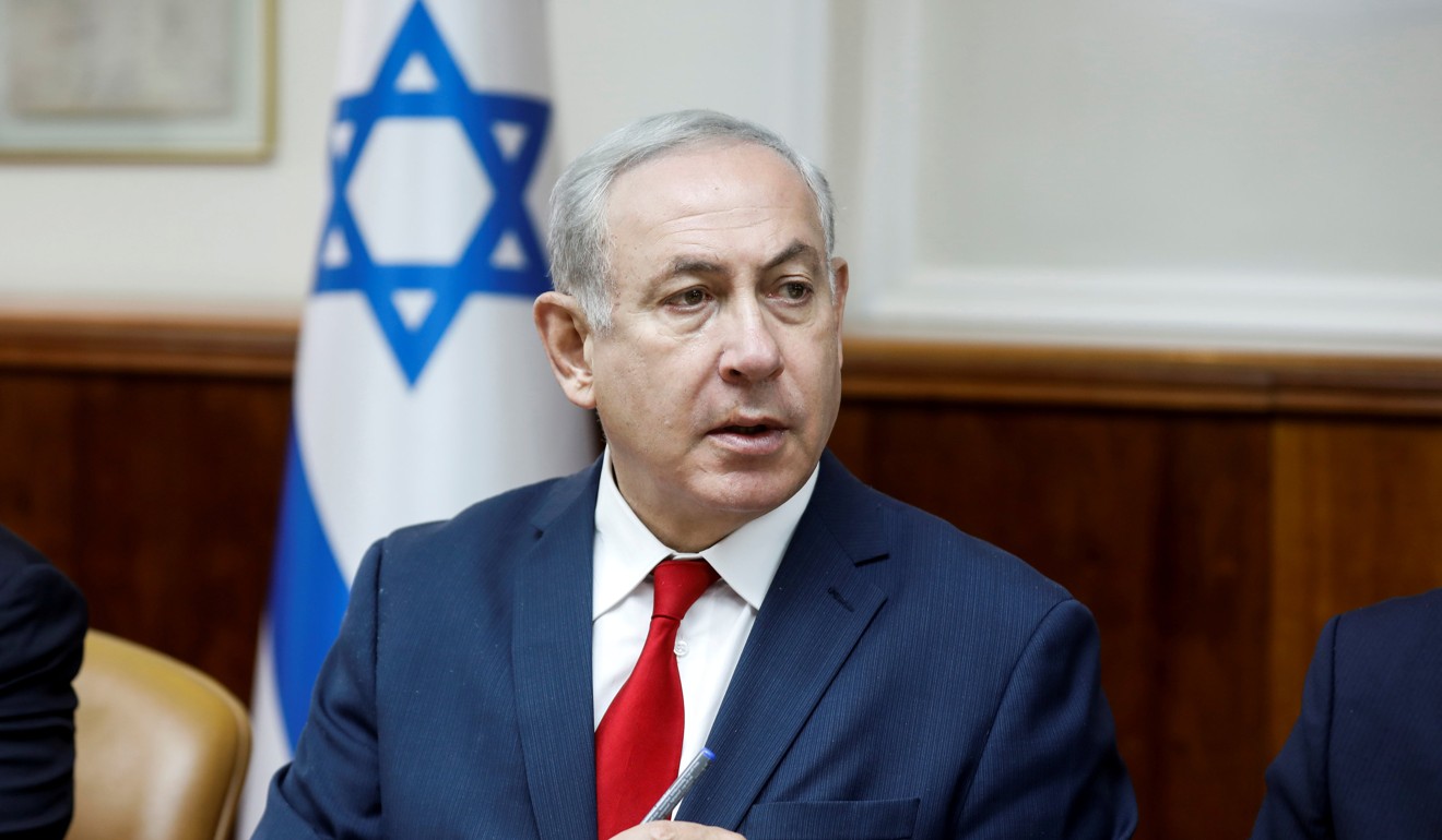 Israeli Prime Minister Benjamin Netanyahu told German Chancellor Angela Merkel that Iran was ‘seeking nuclear weapons to carry out its genocidal designs’. Photo: Reuters