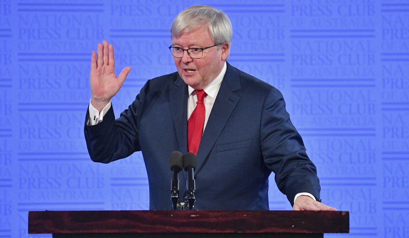 Former Australian prime minister Kevin Rudd, who is fluent in Mandarin, has said that the strength of the Chinese economy will shape the direction of Australia’s. Photo: AP