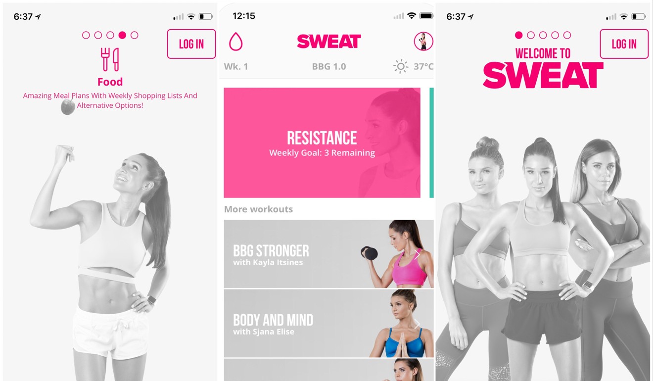 Sweat with Kayla app.