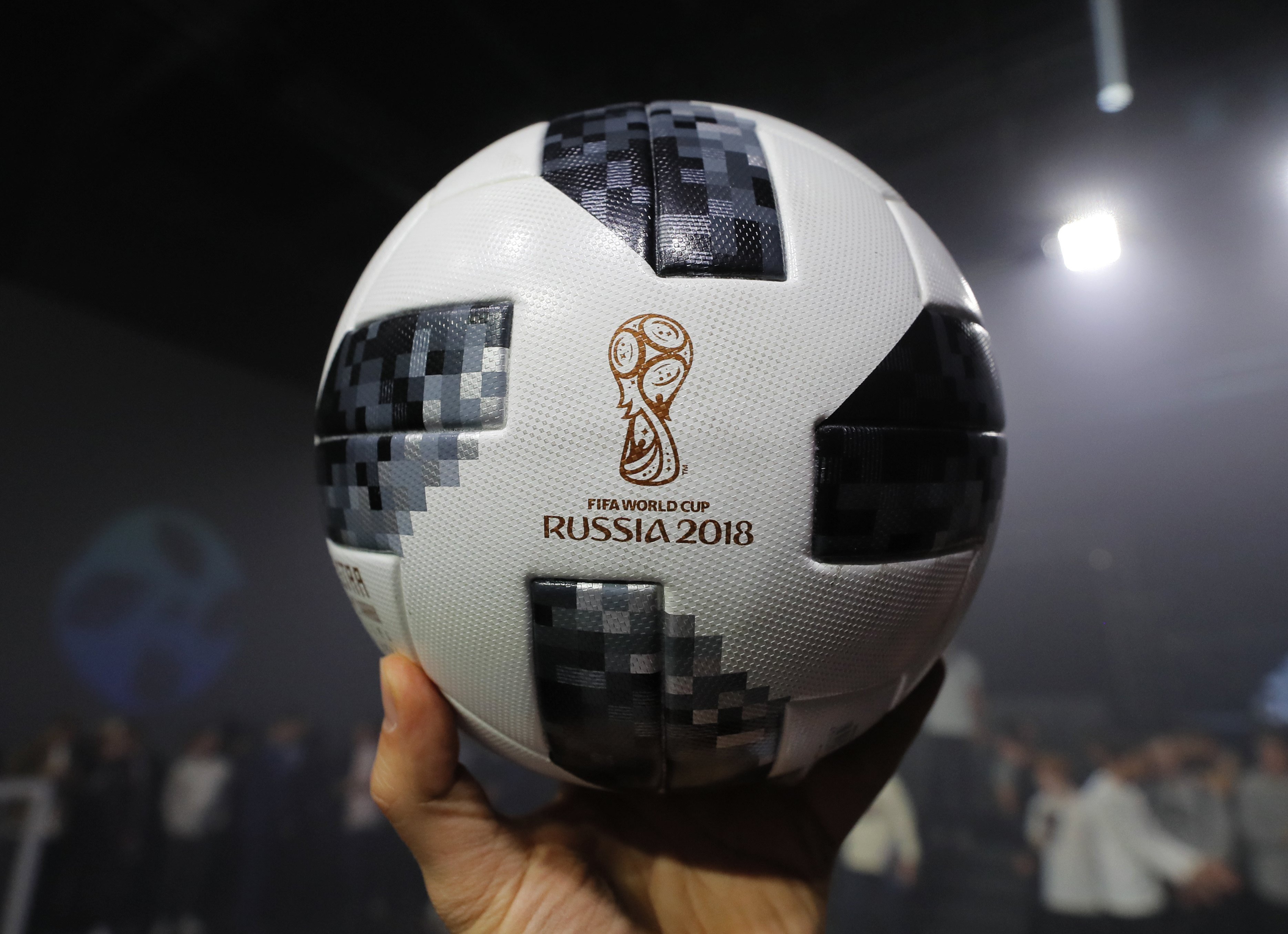 The official match ball for the 2018 FIFA World Cup, which takes place in Russia from June 14 to July 15. Photo: EPA-EFE