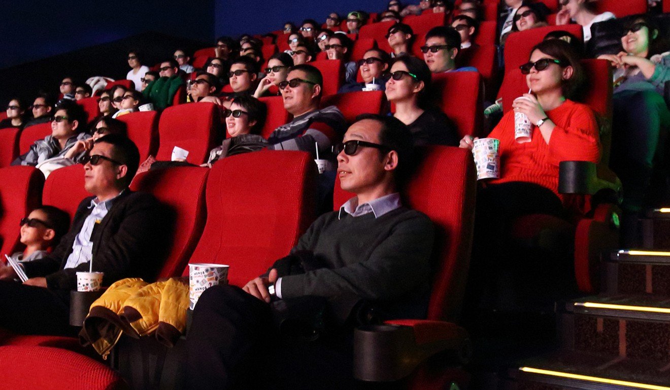 Online streaming platforms are considered complementary to China’s 50,000 theatre screens, which translates into one screen for every 28,000 people. Photo: Bloomberg