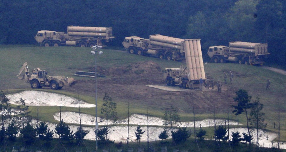 Professor Li Bin from Tsinghua University said the issue of THAAD’s removal would be tackled only when North Korea had given up its long-range missiles. Photo: AP