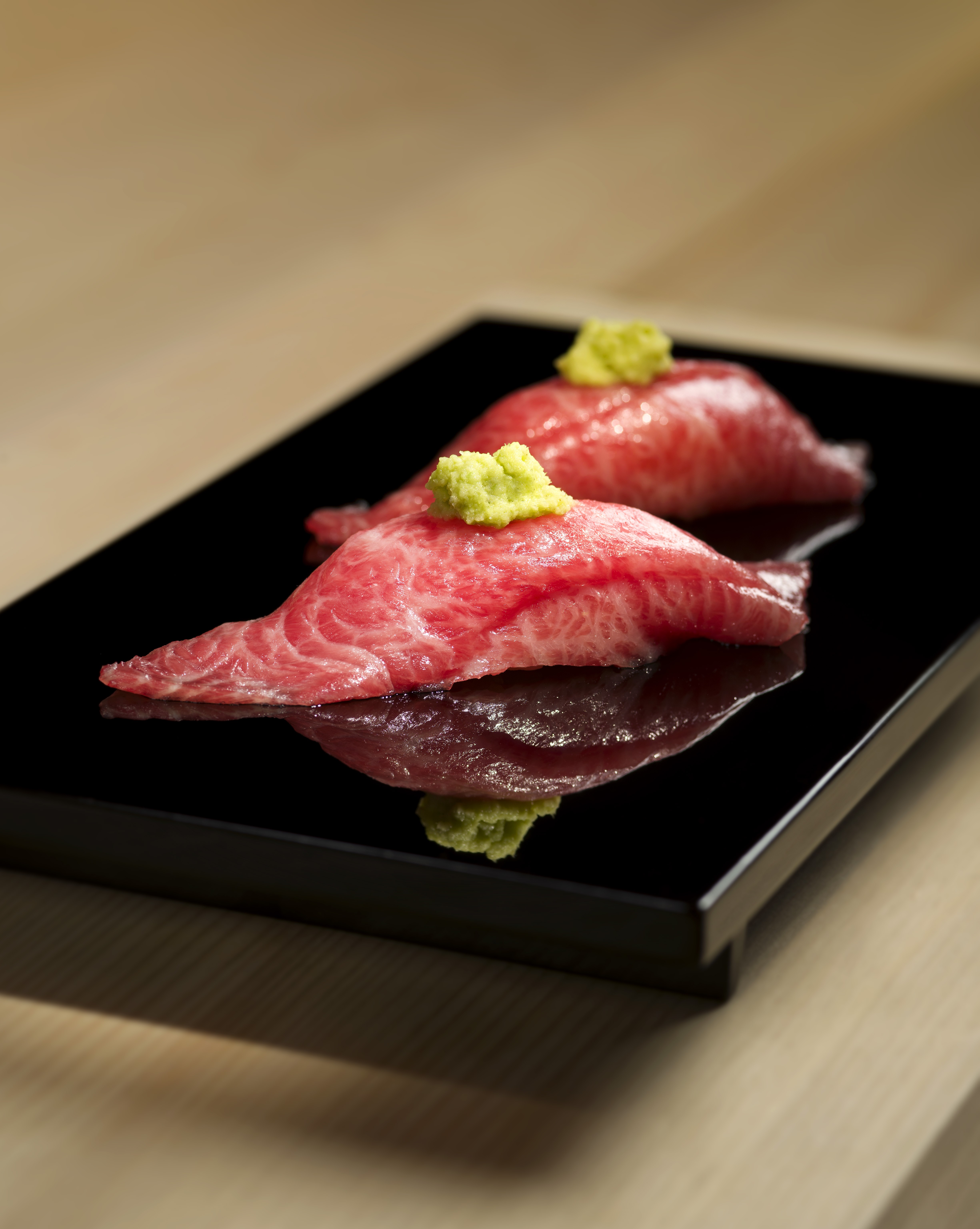 Fatty tuna sushi at Mizumi