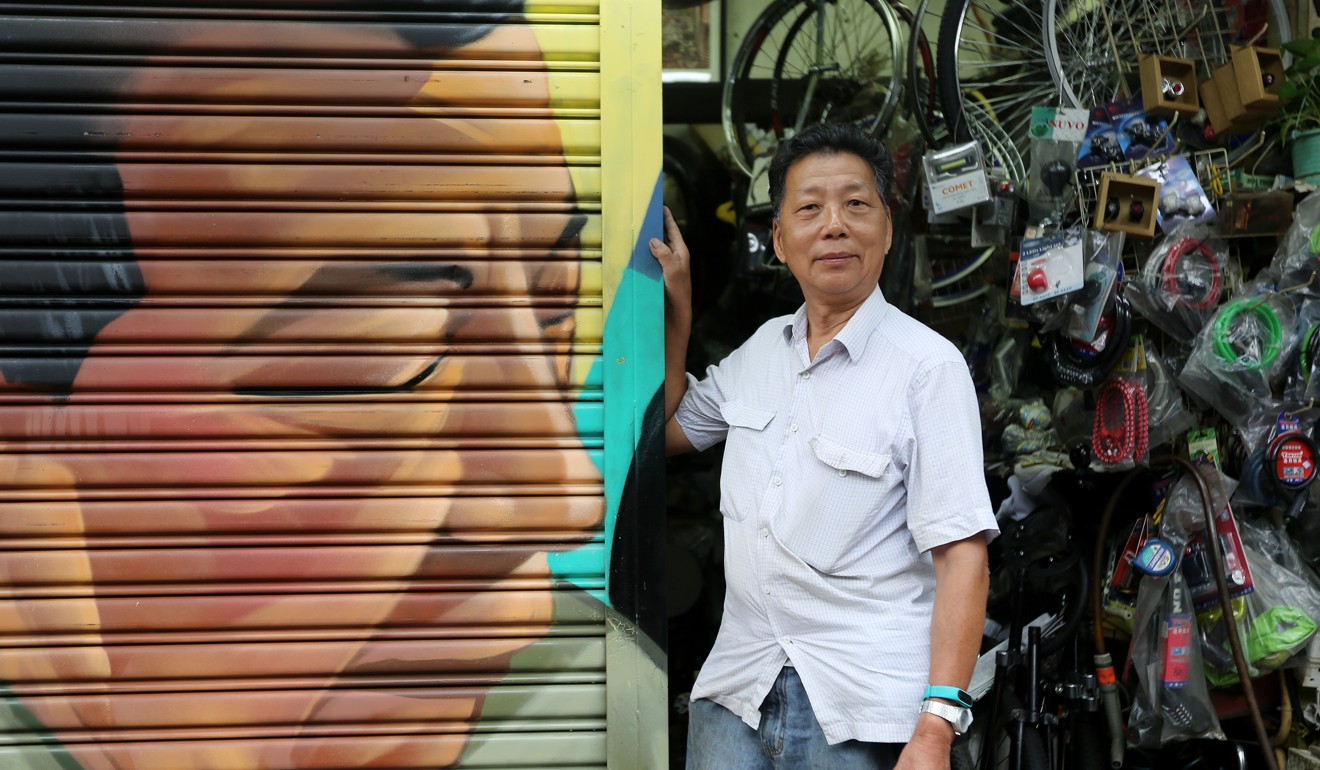 Owner of Wing Hing Bike Repair Chung Hon-keung. Photo: Xiaomei Chen