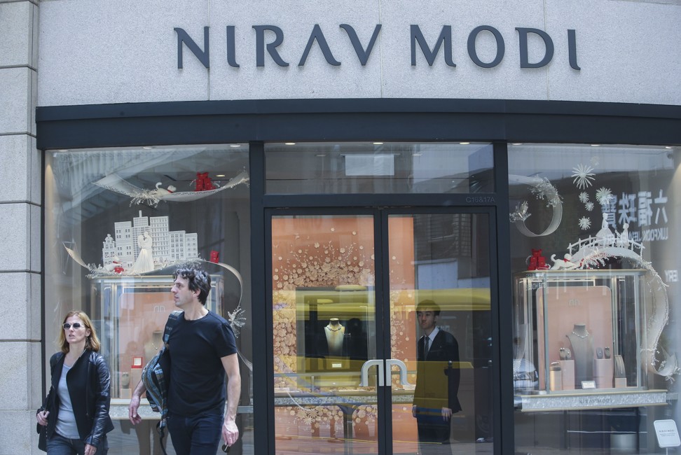 The Nirav Modi jewellery store in Tsim Sha Tsui. Modi’s high-end eponymous brand has stores around the world. Photo: David Wong