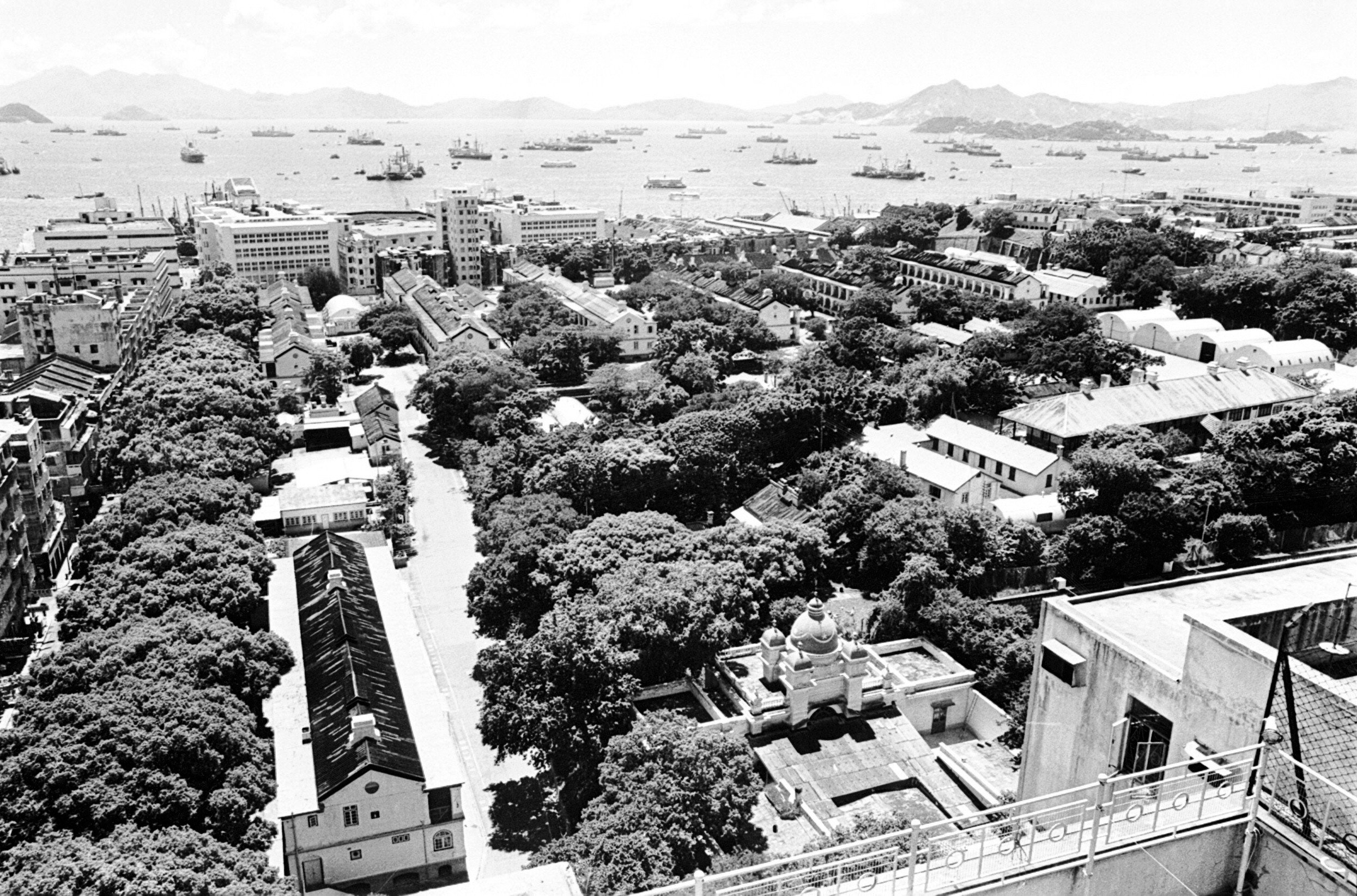 The Whitfield Barracks in Tsim Sha Tsui, in 1968.