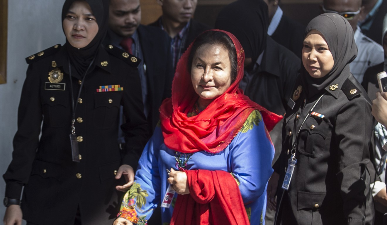 Rosmah Mansor, wife of Najib Razak, arrives at the Malaysian Anti-Corruption Commission headquarters in Putrajaya, Malaysia. Photo: EPA