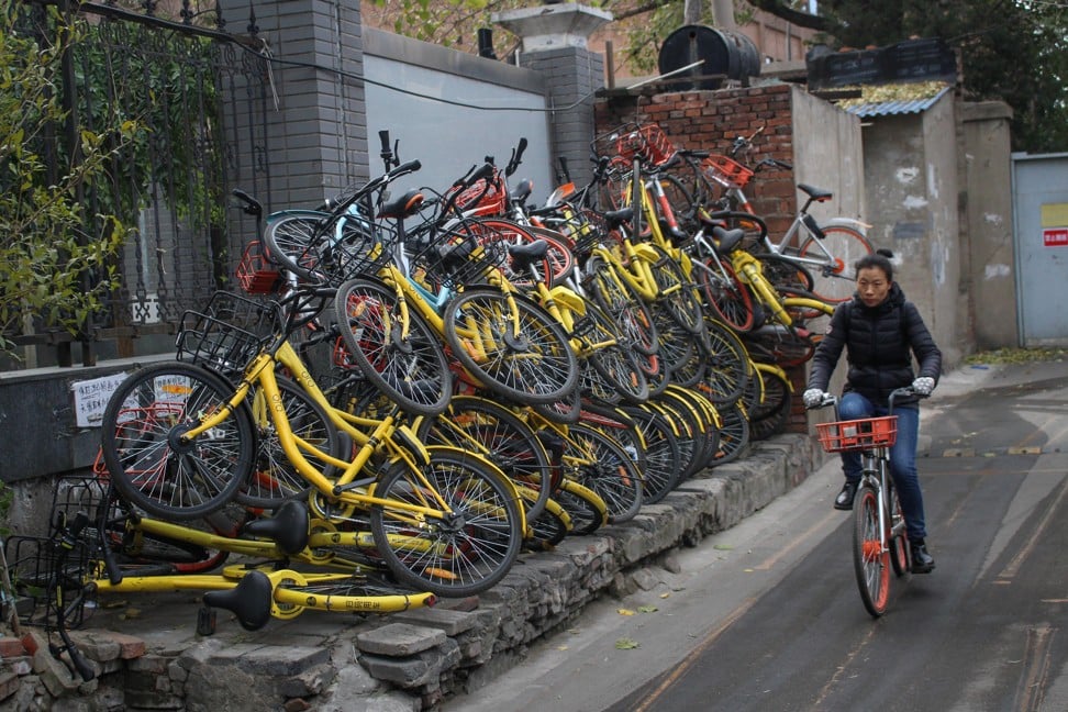 A Xinhua report published last year said China invented sharing bicycle schemes. It did not. Photos: Reuters