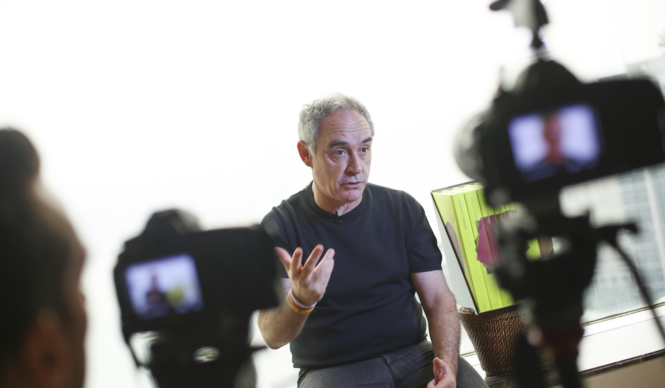 Ferran Adria during a 2014 interview with the Post. Photo: Sam Tsang