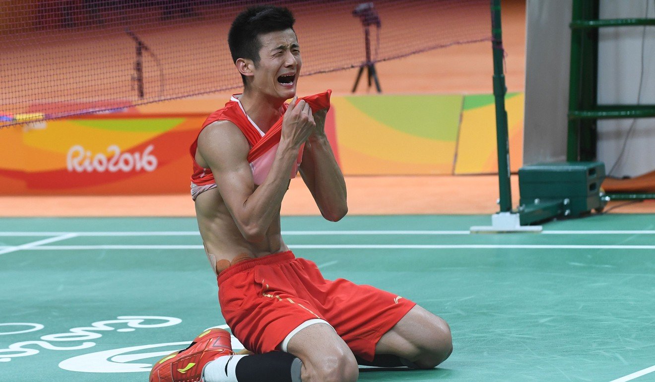 Chen Long wins Olympic gold in Rio in 2016, but his career is in a downward spiral. Photo: AFP