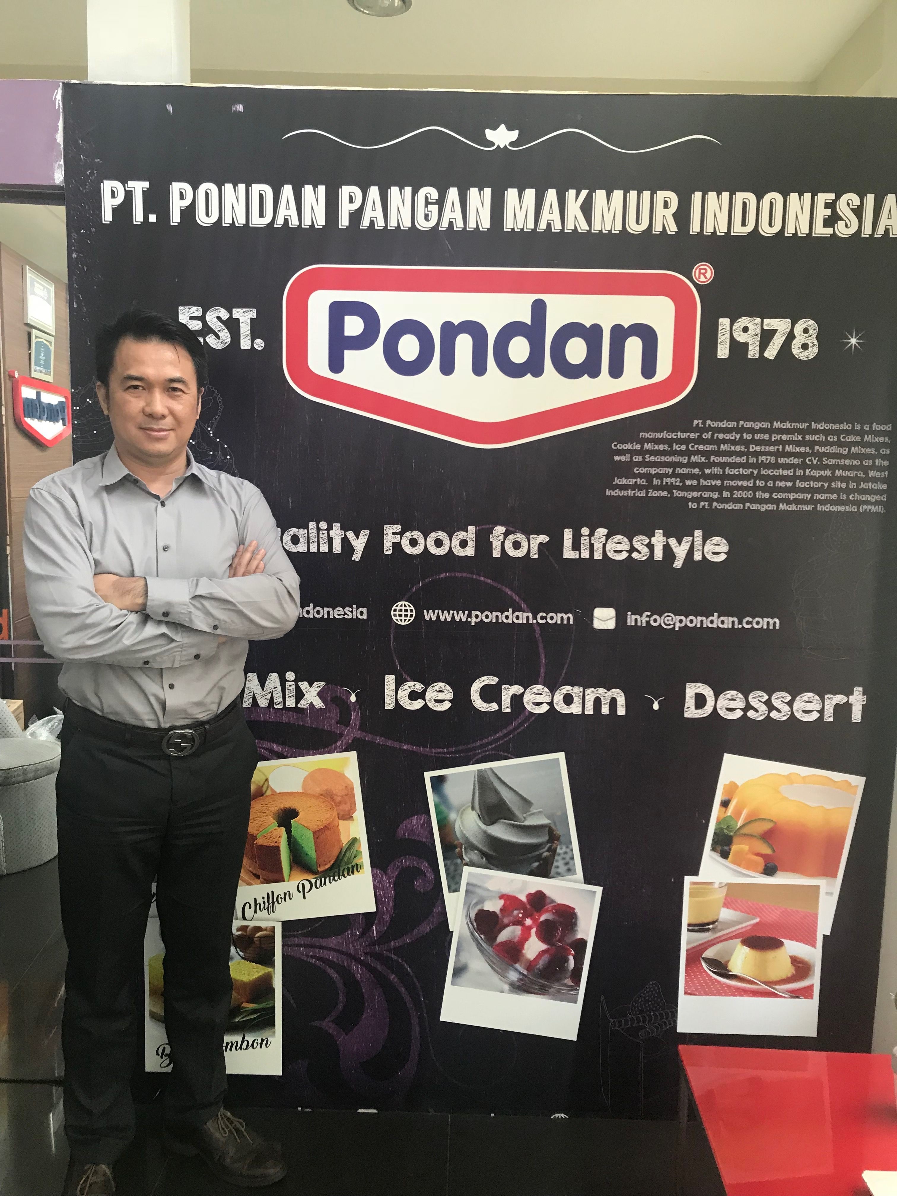 Ricky Widjaja, director of Pondan Pangan Makmur Indonesia