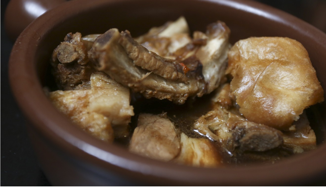 A steaming bowl of Bak Kut Teh, a traditional Singapore soup with pork ribs. Photo: SCMP