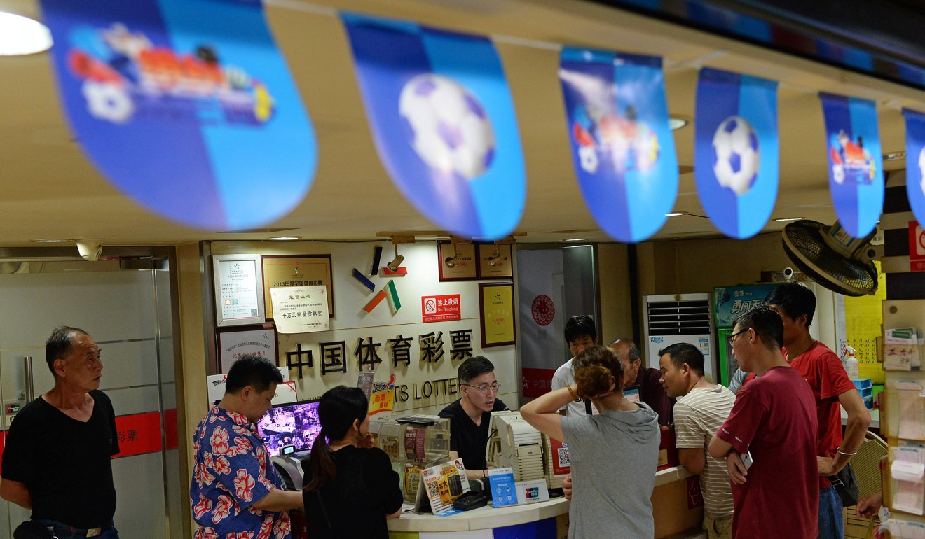 The Chinese sports lottery is the only legal outlet for mainland soccer fans to gamble on the outcome of matches. Photo: AFP