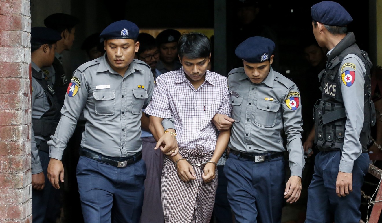 Detained Reuters journalist Kyaw Soe Oo. Photo: EPA