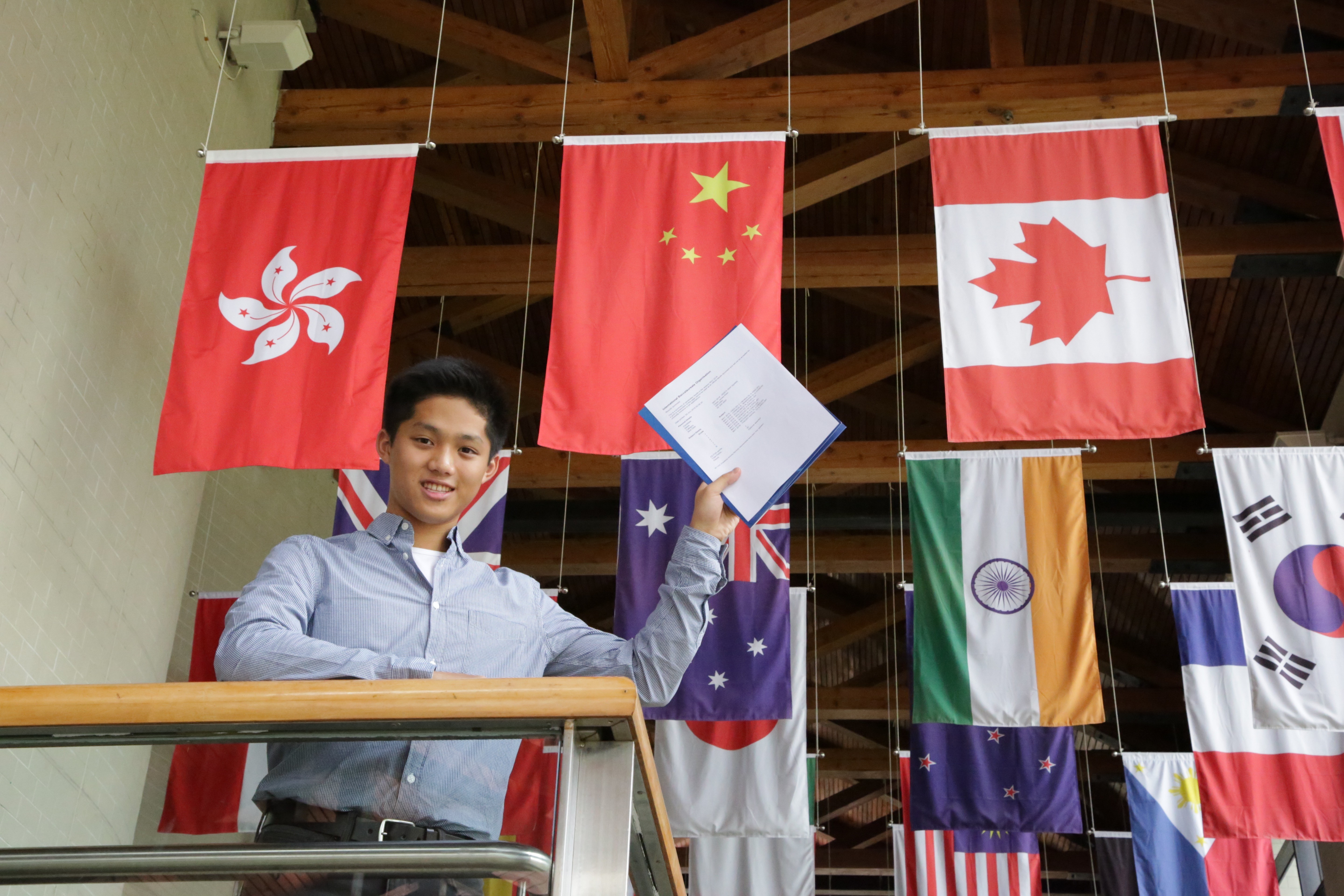 James Chow, of Canadian International School, described the IB programme as “the most difficult time of my studies here”. Photo: Handout