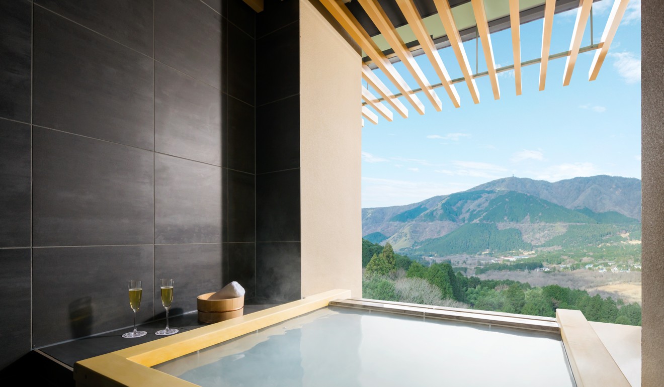 At KAI Sengokuhara, each room features its own private hot-spring bath.